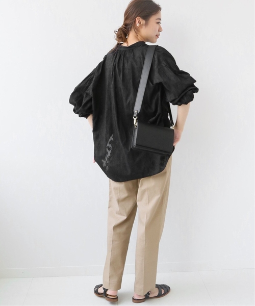 JOURNAL STANDARD relume（ジャーナルスタンダード　レリューム）の「《追加》コットンジャガードギャザーブラウス（シャツ/ブラウス・レディース・ブラック/ホワイト・FREE）」の19枚目の写真