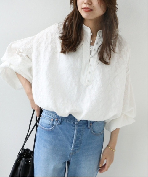 く*ん様 コットンジャガードギャザーブラウス 追加》コットンジャガードギャザーブラウス（シャツ/ブラウス
