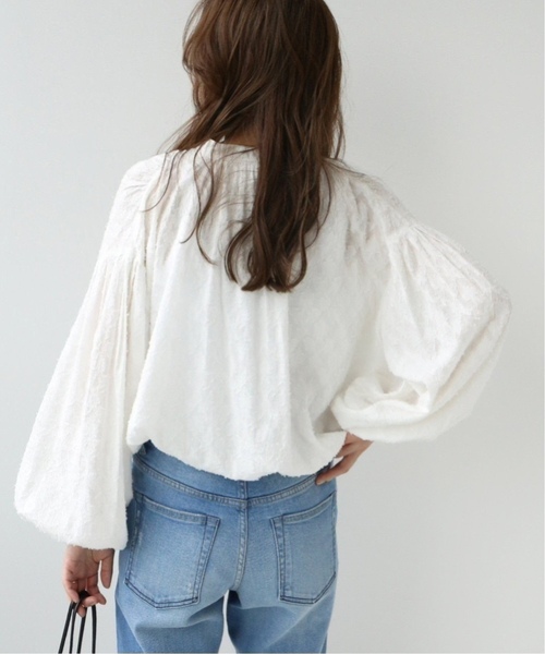 く*ん様 コットンジャガードギャザーブラウス コットンジャガードギャザーブラウス
