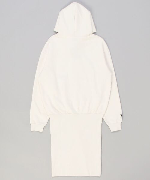 RVCA（ルーカ）の「RVCA レディース  ENBROIDERY RVCA HOOD ワンピース【2022年冬モデル】（ワンピース・レディース・オフホワイト/ラベンダー/イエロー・FREE）」の4枚目の写真