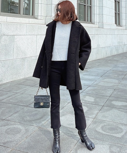 esutoreja（エストレジャ）の「レースアップバックニット（ニット/セーター・レディース・グレー/ブルー・FREE）」の17枚目の写真