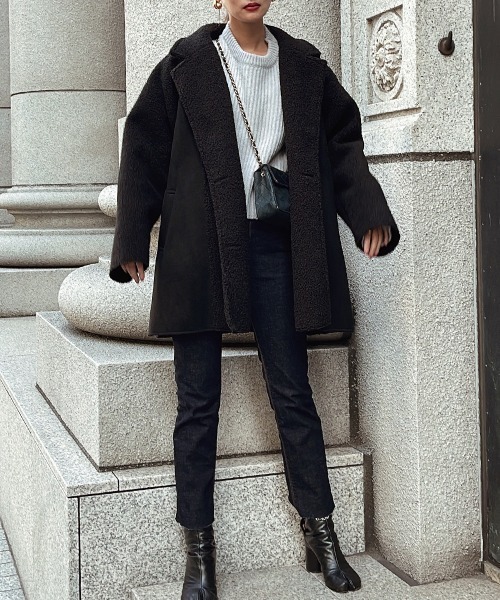 esutoreja（エストレジャ）の「レースアップバックニット（ニット/セーター・レディース・グレー/ブルー・FREE）」の18枚目の写真