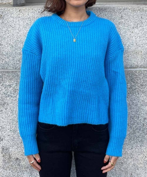 esutoreja（エストレジャ）の「レースアップバックニット（ニット/セーター・レディース・グレー/ブルー・FREE）」の20枚目の写真