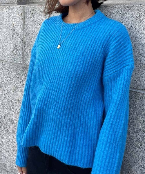 esutoreja（エストレジャ）の「レースアップバックニット（ニット/セーター・レディース・グレー/ブルー・FREE）」の22枚目の写真