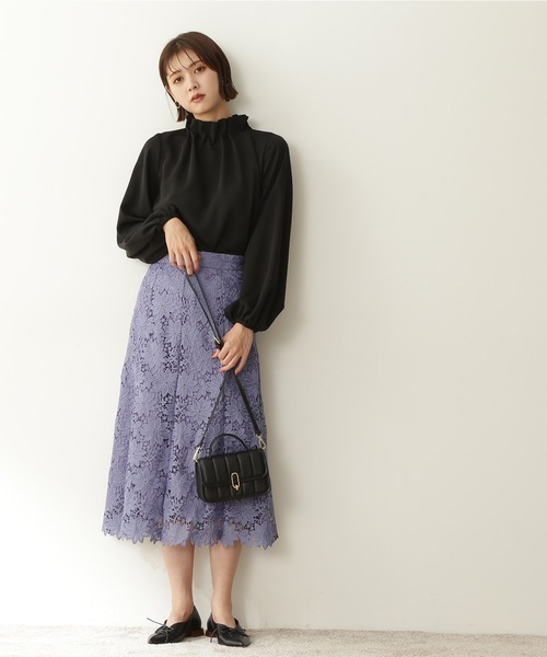 N.（N. Natural Beauty Basic）（エヌエヌナチュラルビューティーベーシック）の「◆ペーパーバックパフブラウス（シャツ/ブラウス・レディース・ブラック/グレー/オフホワイト/ピンク/ミント/ブルー・MEDIUM）」の12枚目の写真