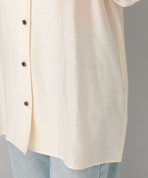 A part by（アパートバイ）の「ソデフレアカイキンシャツ（シャツ/ブラウス・レディース・ブラック/アイボリー・FREE）」の8枚目の写真