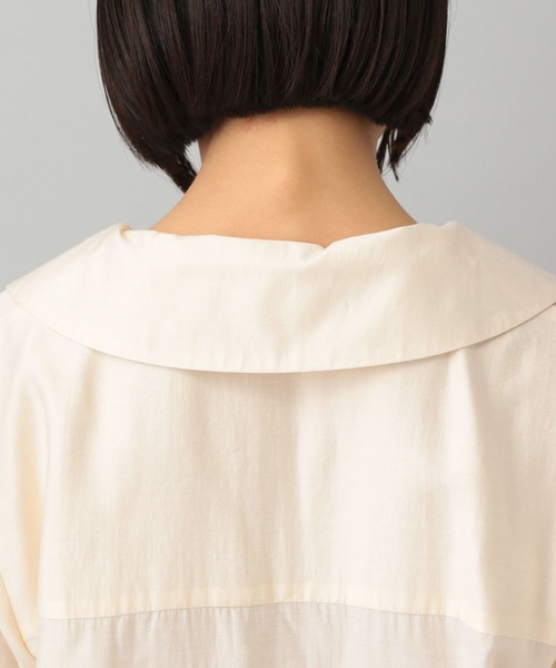 A part by（アパートバイ）の「ソデフレアカイキンシャツ（シャツ/ブラウス・レディース・ブラック/アイボリー・FREE）」の10枚目の写真