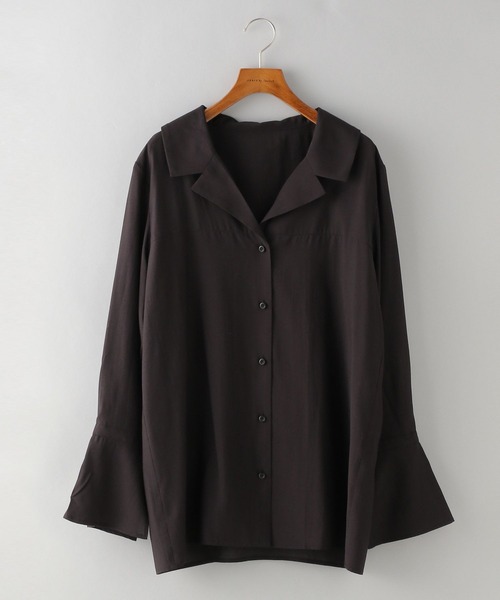 A part by（アパートバイ）の「ソデフレアカイキンシャツ（シャツ/ブラウス・レディース・ブラック/アイボリー・FREE）」の18枚目の写真