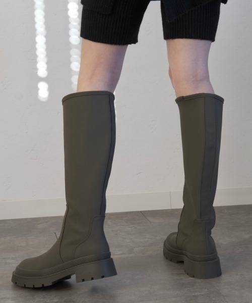 Reurie'(レウリィ)の「ラバーロングブーツ(ブーツ・レディース・ブラック/カーキ・23.5cm/24.0cm/23.0cm/24.5cm)」の10枚目の写真