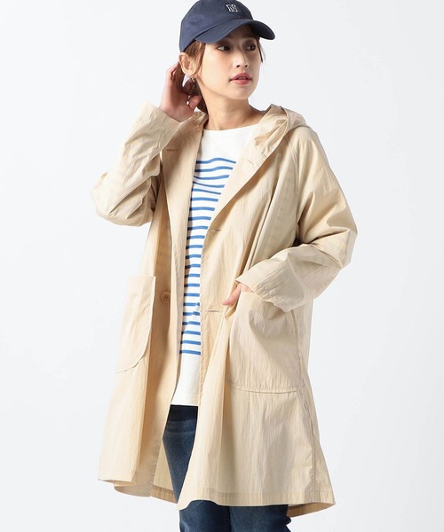 【セール】ナイロンロング丈フードコート（ブルゾン）｜Grand PARK（グランドパーク）