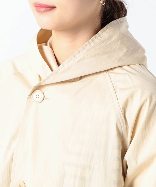 Grand PARK（グランドパーク）の「ナイロンロング丈フードコート（ブルゾン・レディース・ブラウン/カーキ/ナチュラル・FREE）」の10枚目の写真