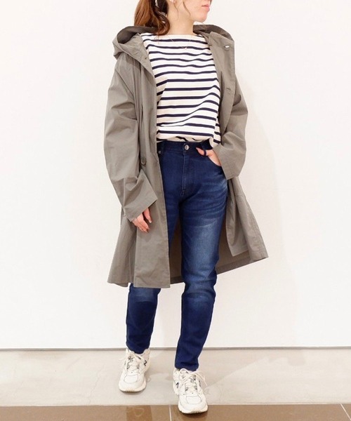 Grand PARK（グランドパーク）の「ナイロンロング丈フードコート（ブルゾン・レディース・ブラウン/カーキ/ナチュラル・FREE）」の19枚目の写真