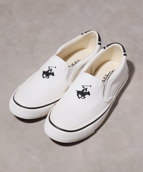 BEVERLY HILLS POLO CLUB（ビバリーヒルズポロクラブ）の「【Beverly Hills Polo Club/ビバリーヒルズポロクラブ】ワンポイント刺繍 スリッポン/BHPC（スリッポン・レディース・ベージュ/ホワイト/ブラック/グレー/ホワイト系1/ブラック系1・25cm/24.5cm/24cm/23.5cm/23.0cm/23㎝/22.5cm/27cm/25.5cm/26cm/26.5cm/28cm/23cm/23.5㎝）」の13枚目の写真