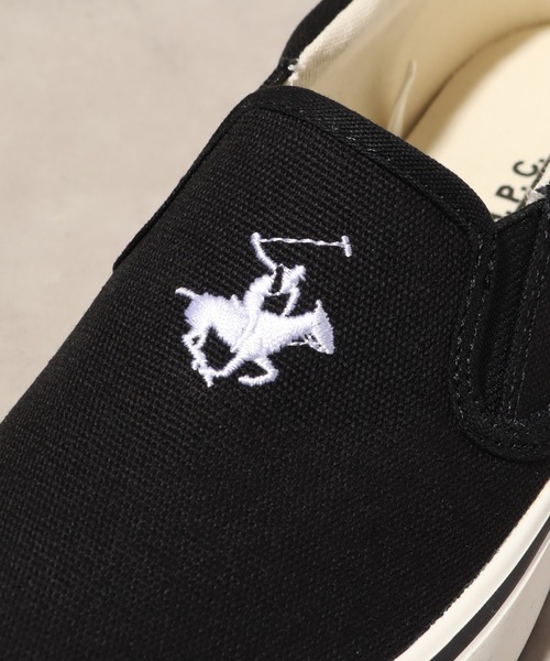 BEVERLY HILLS POLO CLUB（ビバリーヒルズポロクラブ）の「【Beverly Hills Polo Club/ビバリーヒルズポロクラブ】ワンポイント刺繍 スリッポン/BHPC（スリッポン・レディース・ベージュ/ホワイト/ブラック/グレー/ホワイト系1/ブラック系1・25cm/24.5cm/24cm/23.5cm/23.0cm/23㎝/22.5cm/27cm/25.5cm/26cm/26.5cm/28cm/23cm/23.5㎝）」の18枚目の写真