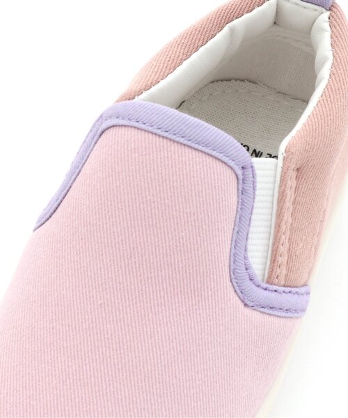 apres les cours（アプレレクール）の「無地・バイカラー スリッポン（スリッポン・キッズ・ベージュ/チャコール/ミント/ピンク・13/14/15 /16/17/18/19）」の5枚目の写真