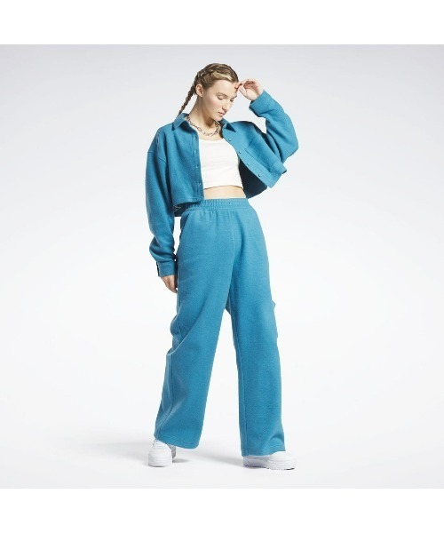 Reebok（リーボック）の「ワイドレッグパンツ / CL WDE FL WIDE LEG PANT（スウェットパンツ・レディース・ベージュ/ブルー/ブラック・LARGE/MEDIUM/SMALL/X-LARGE）」の6枚目の写真