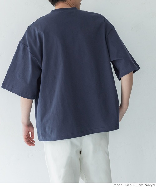 coca（coca）（コカ）の「メンズレタードサガラワッペン半袖T（Tシャツ/カットソー・メンズ・ネイビー/ホワイト/ブラック/グレー・M/L/XL）」の16枚目の写真