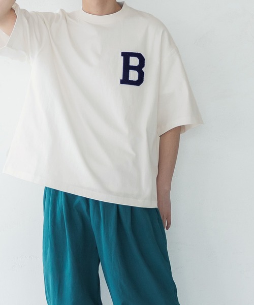 coca（coca）（コカ）の「メンズレタードサガラワッペン半袖T（Tシャツ/カットソー・メンズ・ネイビー/ホワイト/ブラック/グレー・M/L/XL）」の6枚目の写真