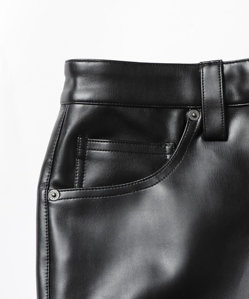 Guess（ゲス）の「GUESS/ゲス GO RAYMOND PU CARPENTER PANTS（スラックス・メンズ・ブラック・32）」の8枚目の写真