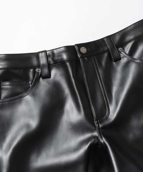 Guess（ゲス）の「GUESS/ゲス GO RAYMOND PU CARPENTER PANTS（スラックス・メンズ・ブラック・32）」の4枚目の写真