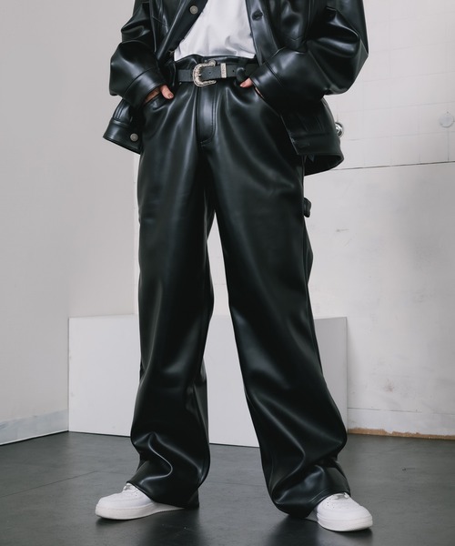 Guess（ゲス）の「GUESS/ゲス GO RAYMOND PU CARPENTER PANTS（スラックス・メンズ・ブラック・32）」の18枚目の写真