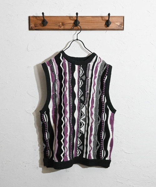 Anytime Songs（エニータイムソングス）の「3Dニットベスト（ベスト・メンズ・ブラウン/チャコール/グリーン・MEDIUM/LARGE/X-LARGE）」の18枚目の写真