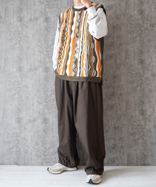 Anytime Songs（エニータイムソングス）の「3Dニットベスト（ベスト・メンズ・ブラウン/チャコール/グリーン・MEDIUM/LARGE/X-LARGE）」の11枚目の写真