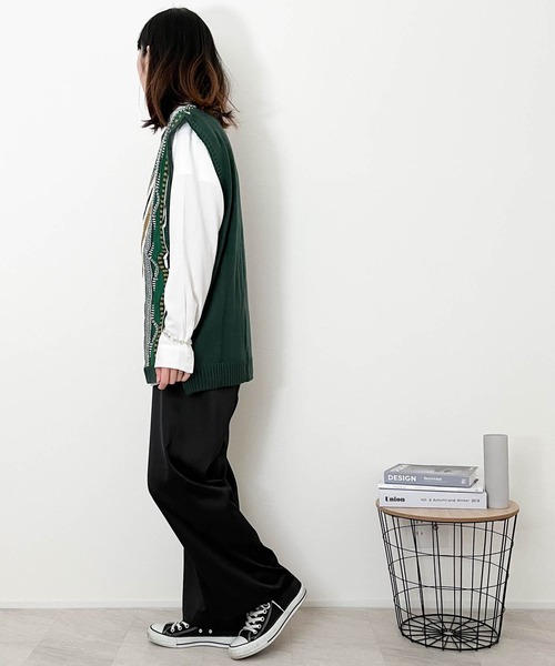 Anytime Songs（エニータイムソングス）の「3Dニットベスト（ベスト・メンズ・ブラウン/チャコール/グリーン・MEDIUM/LARGE/X-LARGE）」の13枚目の写真