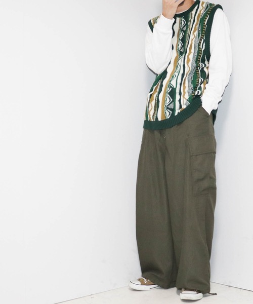 Anytime Songs（エニータイムソングス）の「3Dニットベスト（ベスト・メンズ・ブラウン/チャコール/グリーン・MEDIUM/LARGE/X-LARGE）」の15枚目の写真