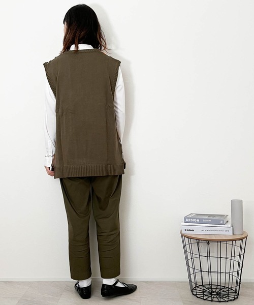 Anytime Songs（エニータイムソングス）の「3Dニットベスト（ベスト・メンズ・ブラウン/チャコール/グリーン・MEDIUM/LARGE/X-LARGE）」の9枚目の写真