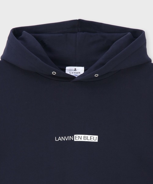 LANVIN en Bleu（ランバンオンブルー）の「オーバーサイズ ビッグシルエット 7分袖カットオフパーカー（パーカー・メンズ・ブラック/ネイビー/グレー・46/48/50/52）」の16枚目の写真