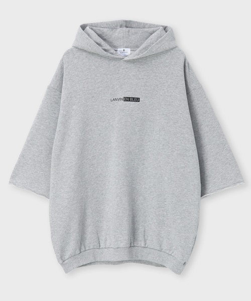 LANVIN en Bleu（ランバンオンブルー）の「オーバーサイズ ビッグシルエット 7分袖カットオフパーカー（パーカー・メンズ・ブラック/ネイビー/グレー・46/48/50/52）」の13枚目の写真