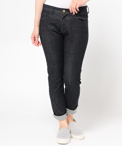 LBC(エルビーシー)の「コットンポリスキニーパンツ(その他パンツ・レディース・オフホワイト/ネイビー/ダークネイビー・MEDIUM/LARGE)」の3枚目の写真