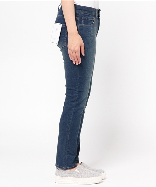 LBC(エルビーシー)の「コットンポリスキニーパンツ(その他パンツ・レディース・オフホワイト/ネイビー/ダークネイビー・MEDIUM/LARGE)」の16枚目の写真