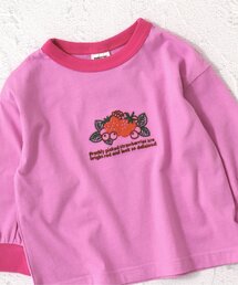 Colorful リンガーモチーフ刺繍Tシャツ