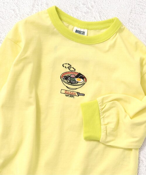 BREEZE（ブリーズ）の「Colorful リンガーモチーフ刺繍Tシャツ（Tシャツ/カットソー・キッズ・オフホワイト/ブルー/クリーム/イエロー/オレンジ/ピンク/グレー/グリーン・100/110/120/130/140/80/90）」の7枚目の写真