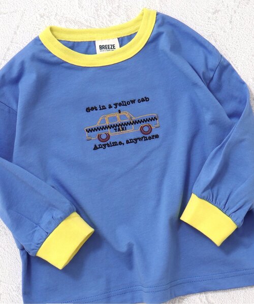 BREEZE（ブリーズ）の「Colorful リンガーモチーフ刺繍Tシャツ（Tシャツ/カットソー・キッズ・オフホワイト/ブルー/クリーム/イエロー/オレンジ/ピンク/グレー/グリーン・100/110/120/130/140/80/90）」の6枚目の写真