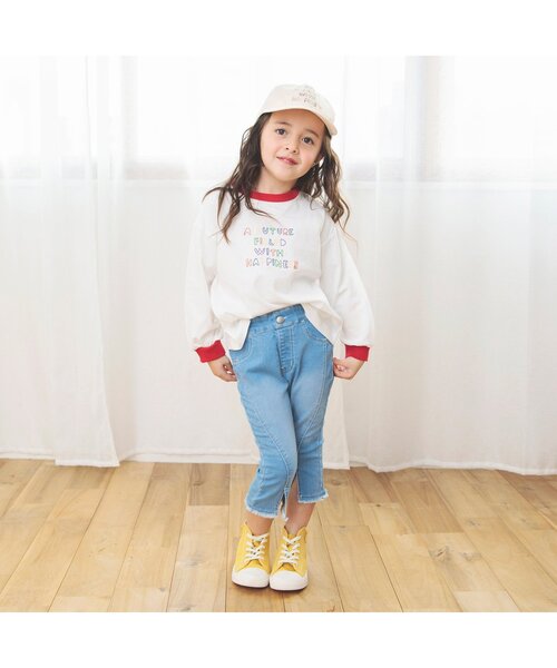 BREEZE（ブリーズ）の「Colorful リンガーモチーフ刺繍Tシャツ（Tシャツ/カットソー・キッズ・オフホワイト/ブルー/クリーム/イエロー/オレンジ/ピンク/グレー/グリーン・100/110/120/130/140/80/90）」の15枚目の写真