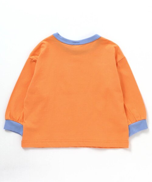 BREEZE（ブリーズ）の「Colorful リンガーモチーフ刺繍Tシャツ（Tシャツ/カットソー・キッズ・オフホワイト/ブルー/クリーム/イエロー/オレンジ/ピンク/グレー/グリーン・100/110/120/130/140/80/90）」の22枚目の写真