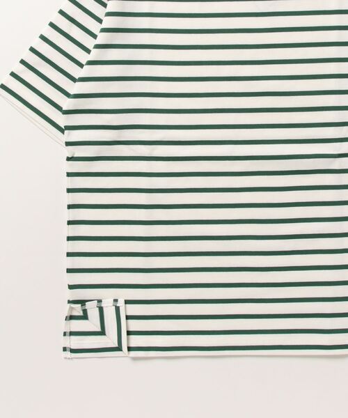 TIGORA(ティゴラ)の「ティゴラ TIGORA ヘビーウェイトボーダー半袖Tシャツ(Tシャツ/カットソー・メンズ・ホワイト×グリーン/ブラック×ホワイト/ホワイト×ネイビー・3L/M/L/LL/S)」の5枚目の写真