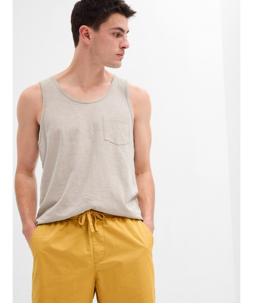 GAP(ギャップ)の「リブイン ポケットタンクトップ(タンクトップ・メンズ・オフホワイト/ブラック/ホワイト・XS/S/M/L/XL)」の2枚目の写真