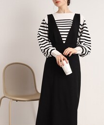 Cutie Blonde | 一枚で二度楽しめる【2WAY】Vネック ジャンパースカート(スカート)