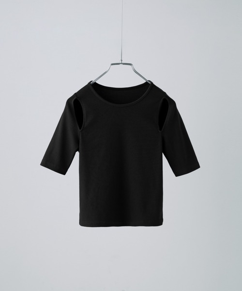 トップス Herlipto Trois Logo Ribbed Tee Trois Logo Ribbed Tee（Tシャツ/カットソー）｜Her lip to