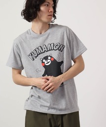 くまモン プリント クルーネックTシャツ 半袖