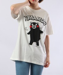 くまモン プリント クルーネックTシャツ 半袖