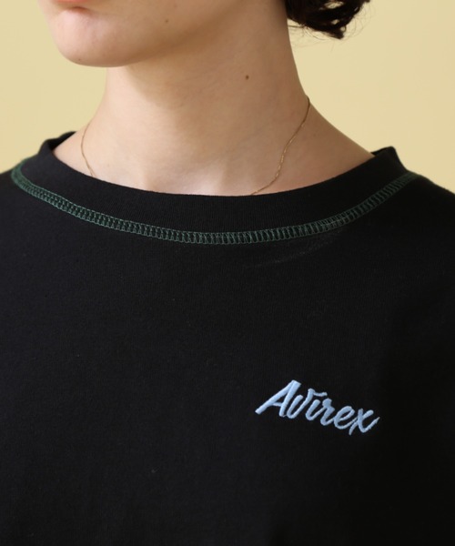 AVIREX(アヴィレックス)の「【直営店限定】AVIATORS DINNER EMB T-SHIRT/ アヴィエイターダイナー刺繍Tシャツ(Tシャツ/カットソー・レディース・ホワイト系2/ミント/ブラック・F)」の11枚目の写真
