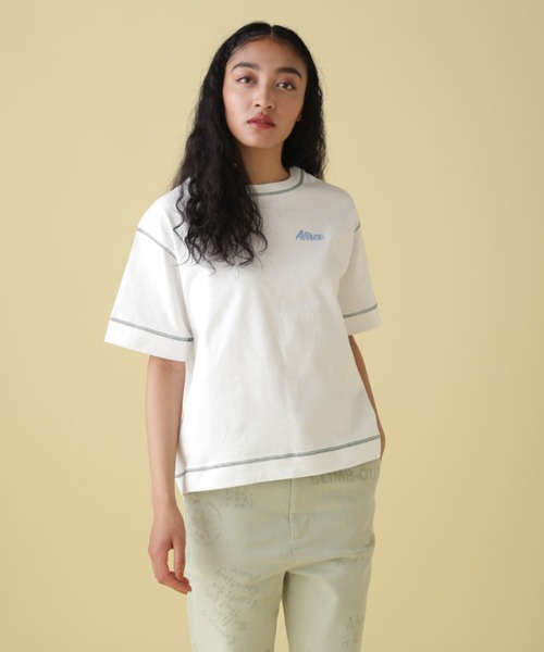 AVIREX(アヴィレックス)の「【直営店限定】AVIATORS DINNER EMB T-SHIRT/ アヴィエイターダイナー刺繍Tシャツ(Tシャツ/カットソー・レディース・ホワイト系2/ミント/ブラック・F)」の15枚目の写真