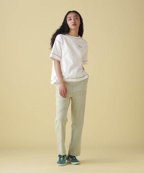 AVIREX(アヴィレックス)の「【直営店限定】AVIATORS DINNER EMB T-SHIRT/ アヴィエイターダイナー刺繍Tシャツ(Tシャツ/カットソー・レディース・ホワイト系2/ミント/ブラック・F)」の16枚目の写真