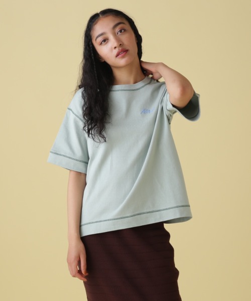 AVIREX(アヴィレックス)の「【直営店限定】AVIATORS DINNER EMB T-SHIRT/ アヴィエイターダイナー刺繍Tシャツ(Tシャツ/カットソー・レディース・ホワイト系2/ミント/ブラック・F)」の19枚目の写真