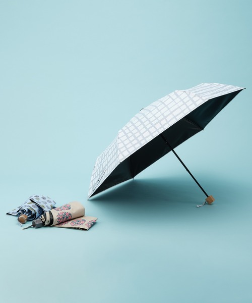 Waterfront(ウォーターフロント)の「kippis 全天候 折 55cm 晴雨兼用傘 日傘 雨傘(折りたたみ傘・レディース・ベージュ/グレー/ライトブルー・FREE)」の4枚目の写真